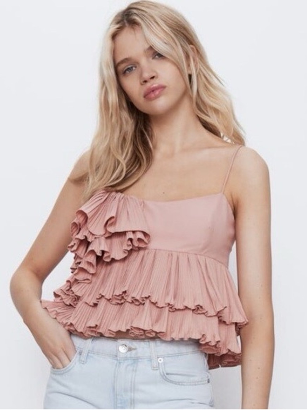 Zara Blush Pink Top